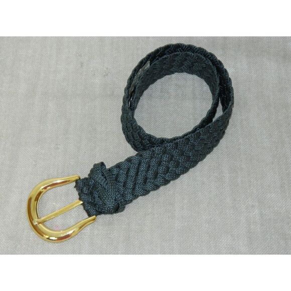 Jill Stuart Belt Women's Vintage Navy Blue Braided Oversize Belt Size Small‎ - Picture 4 of 5